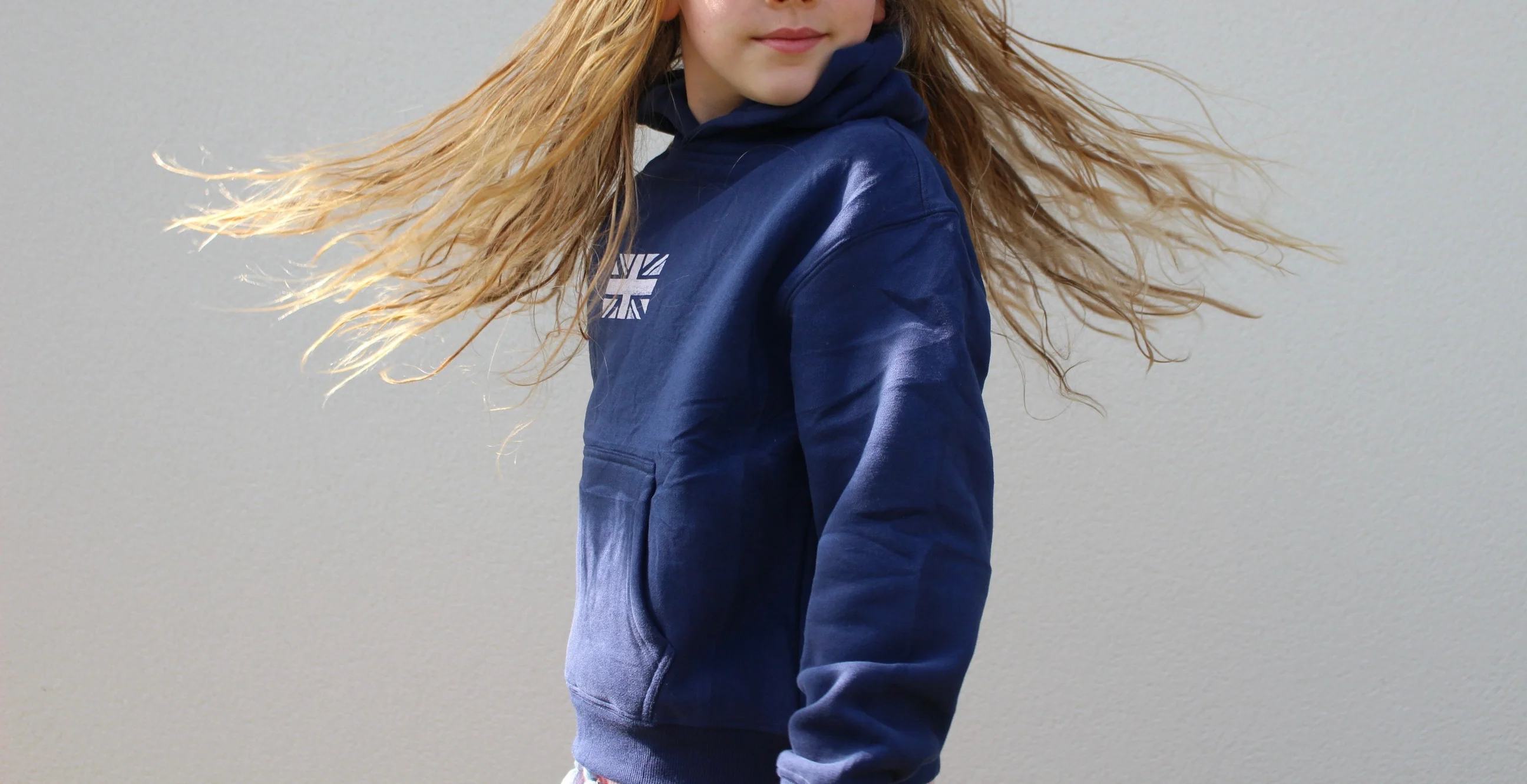 Navy & Pink Hoodie - Image 3