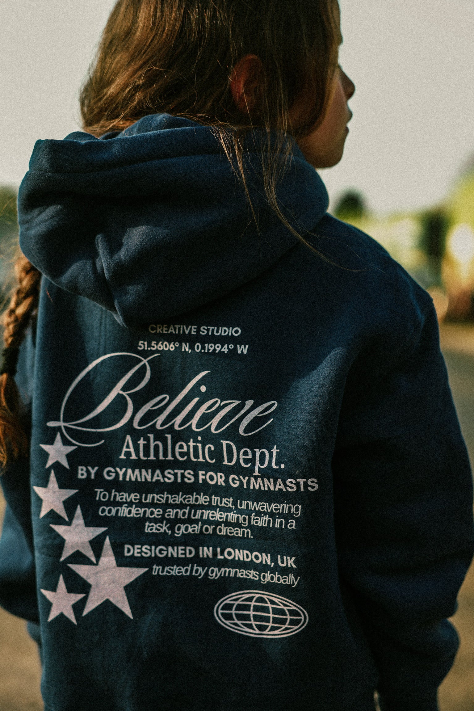 Navy & Pink Hoodie - Image 4